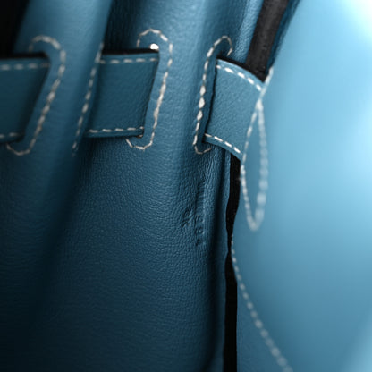 Hermes Evercolor Kelly Messenger PM New Bleu Jean 7 of 10