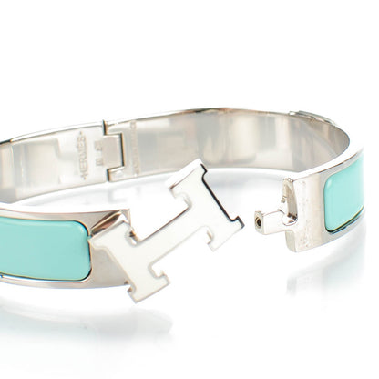 Hermes Enamel Clic Clac H Bracelet PM Lagon White 4 of 6
