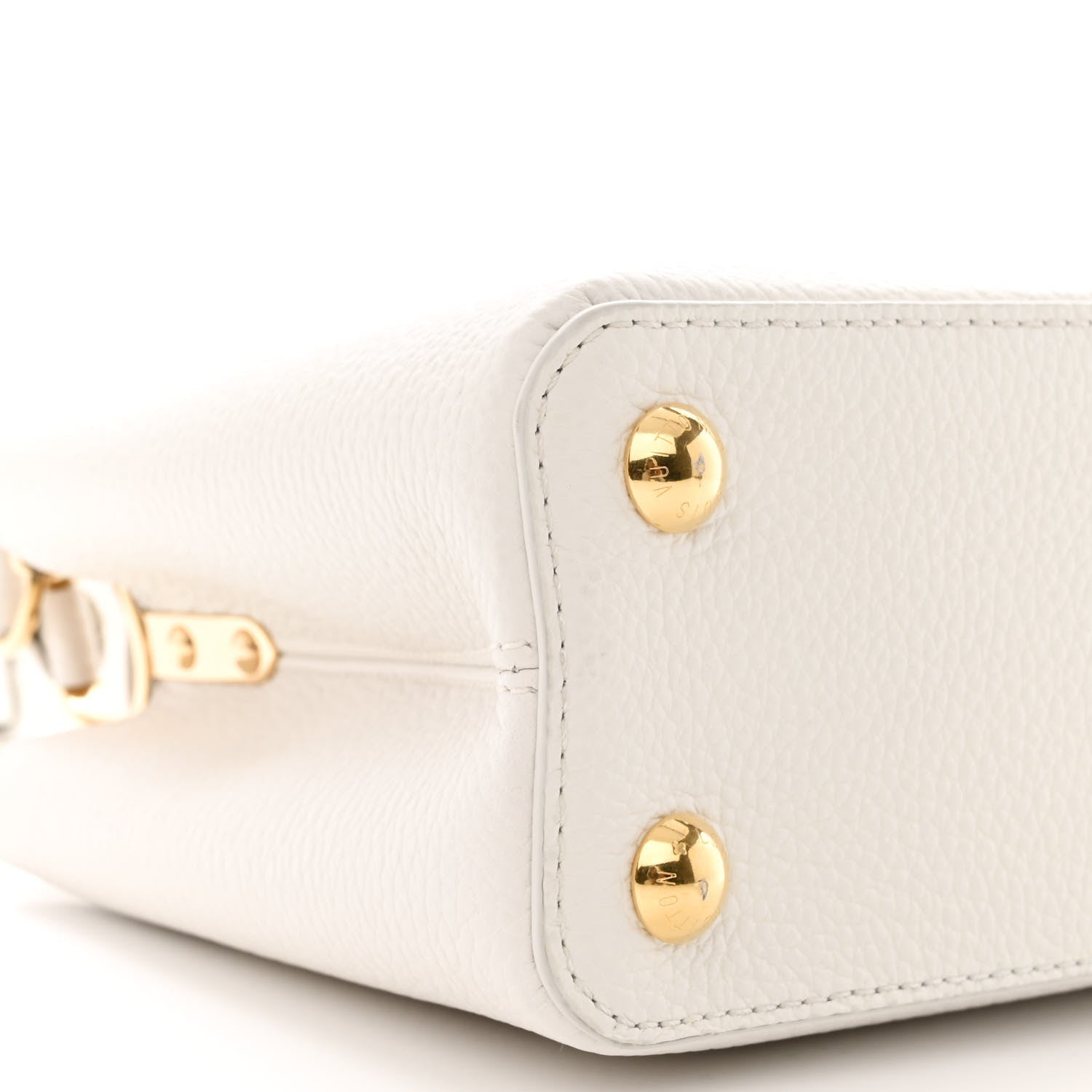 Louis Vuitton Taurillon Capucines BB Snow 8 of 9