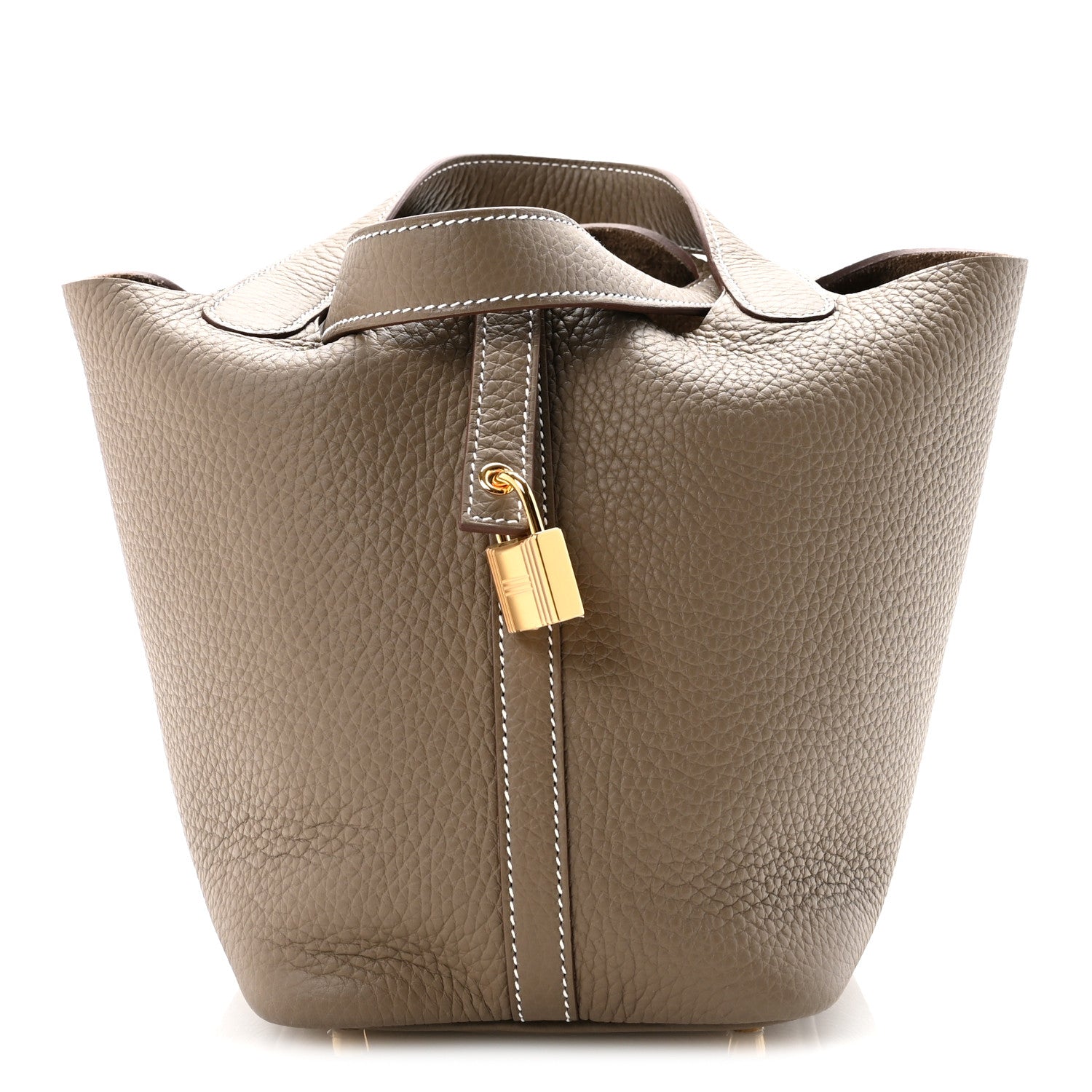 Hermes Taurillon Clemence Picotin Lock 18 PM Etoupe 1 of 10