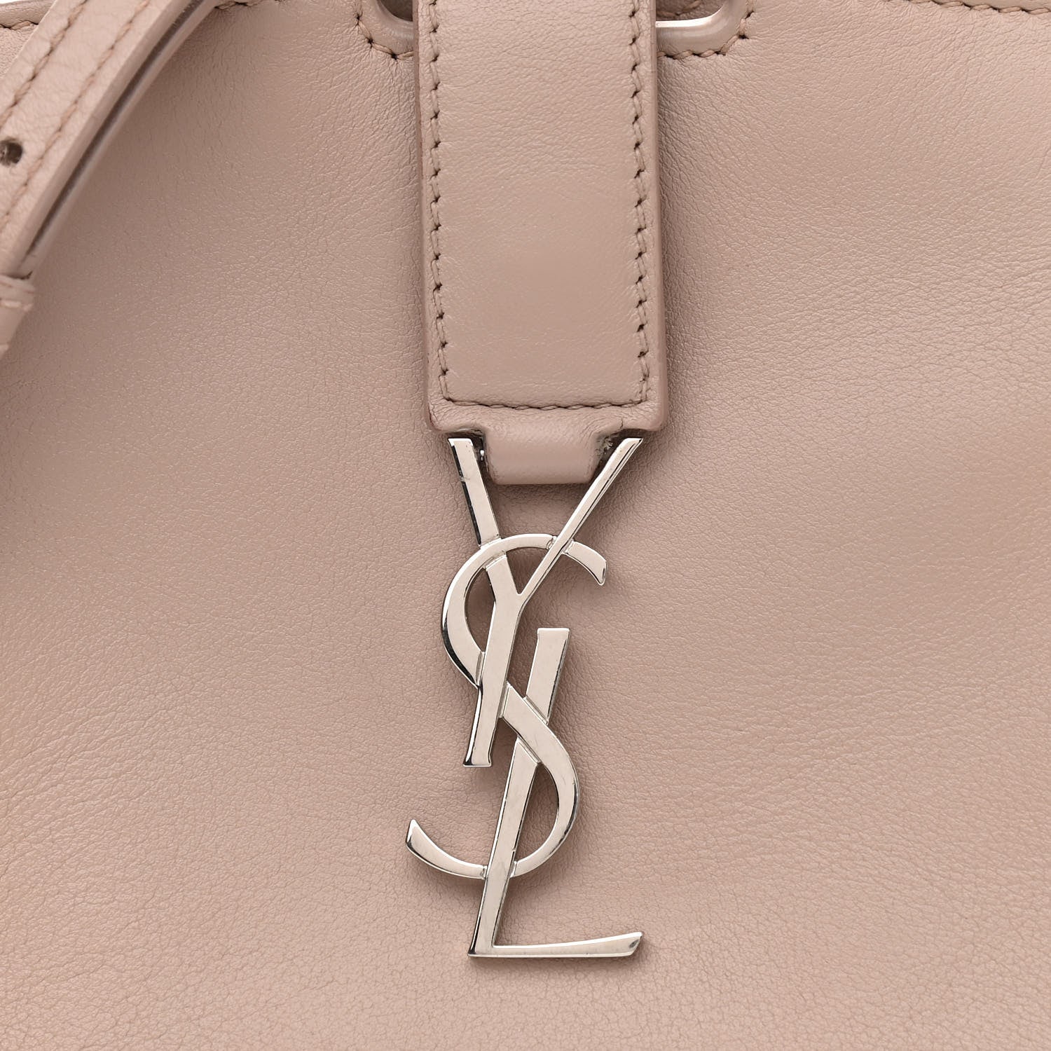 Saint Laurent Calfskin Monogram Toy Cabas Pale Blush 8 of 10