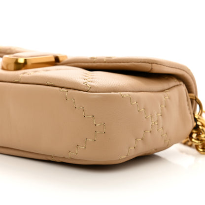 Marc Jacobs Lambskin Quilted J Marc Mini Shoulder Bag Camel 9 of 9
