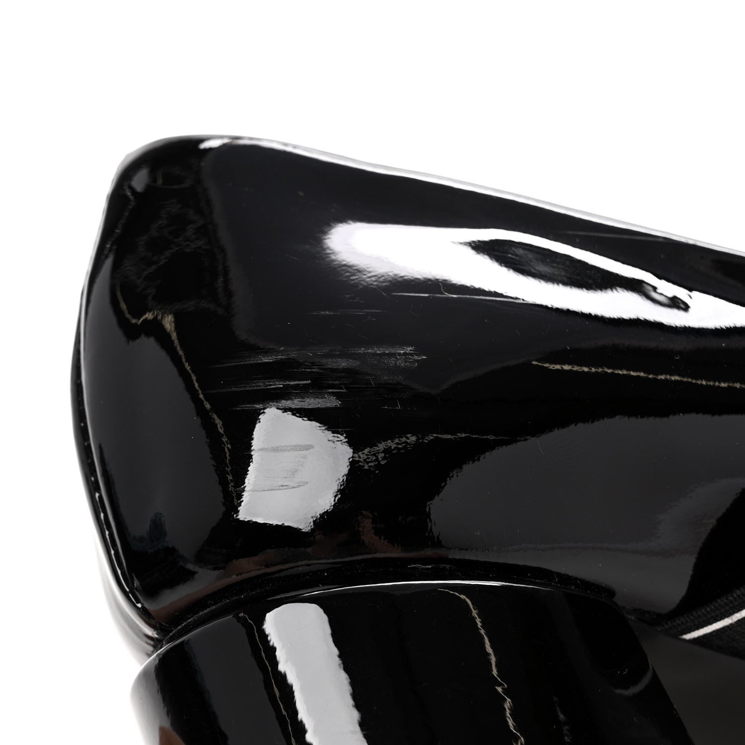 Louis Vuitton Patent Uncover Pumps 38 Black 10 of 11