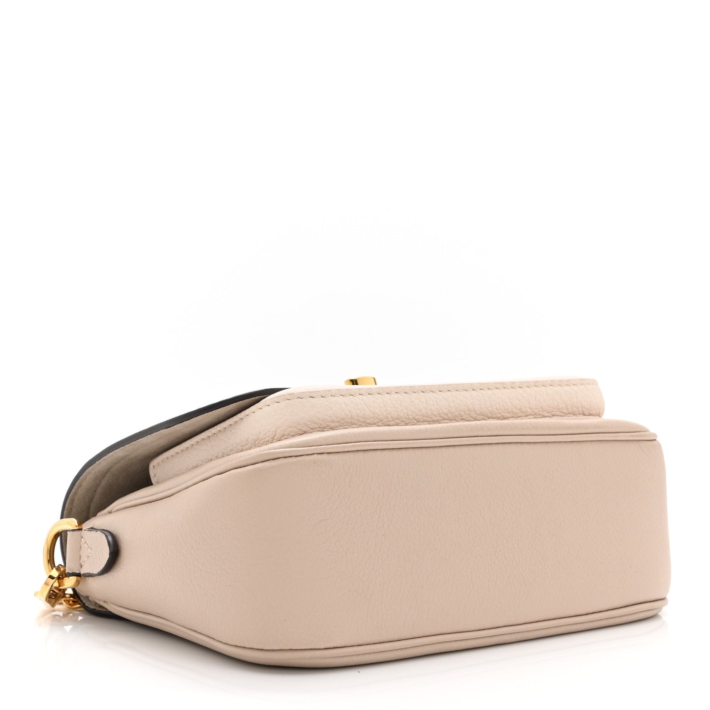 Grained Calfskin Lockme Tender Greige