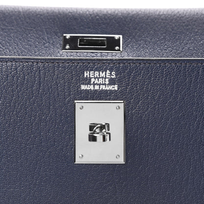 Hermes Chevre de Coromandel Kelly Sellier 35 Bleu Thalassa 7 of 11