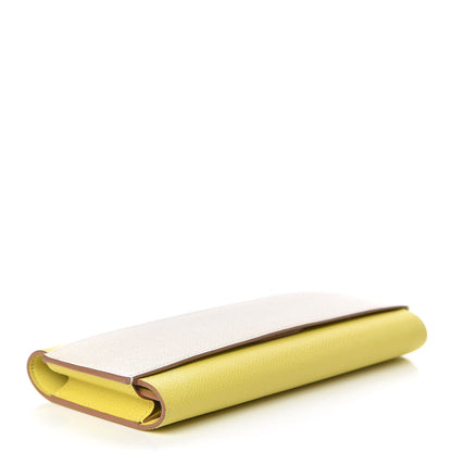 Hermes Epsom Passant Long Wallet Craie Lime 5 of 11