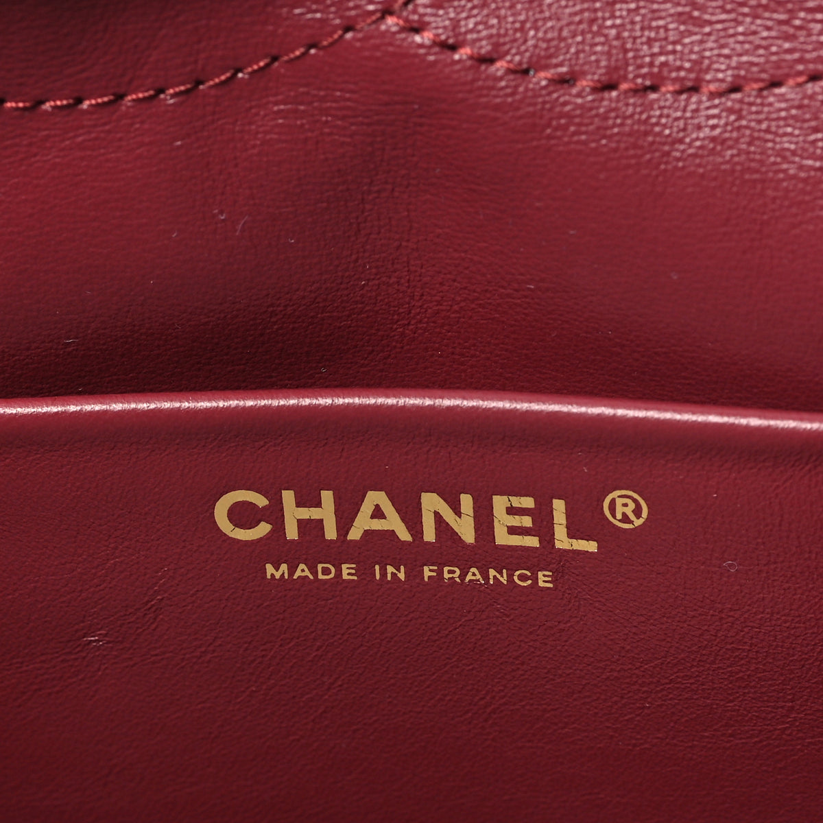 Grained Calfskin Small Souplissimo Maxi Flap Burgundy