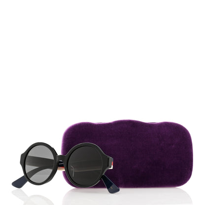 Gucci Round Web Sunglasses GG0280SA Black 7 of 7