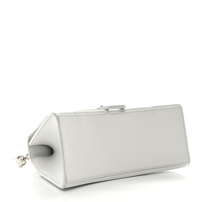 Balenciaga Shiny Box Calfskin Tonal B Small Hourglass Top Handle Bag White 4 of 10