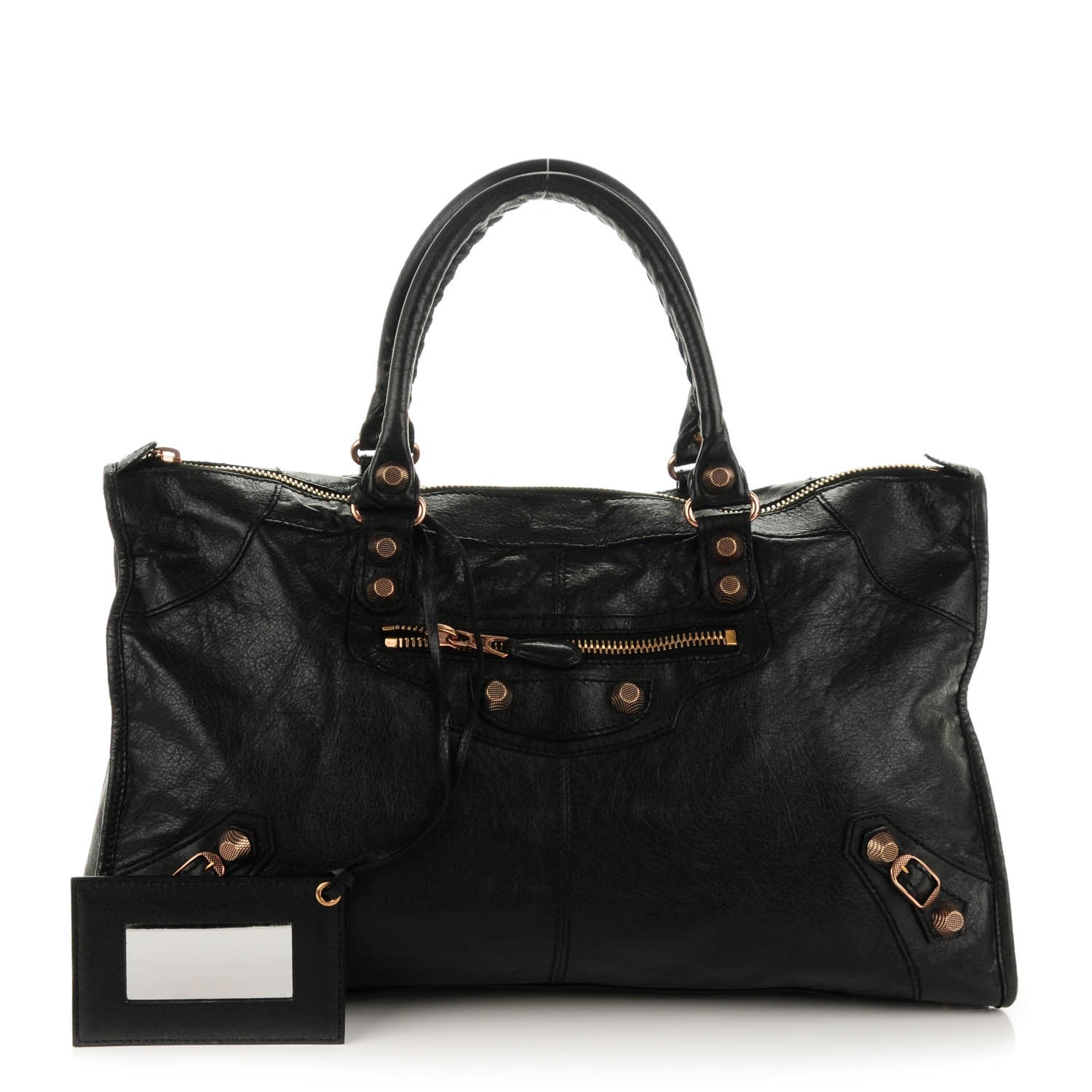 Balenciaga Agneau Giant 12 Rose Gold Hardware Work Black 1 of 7