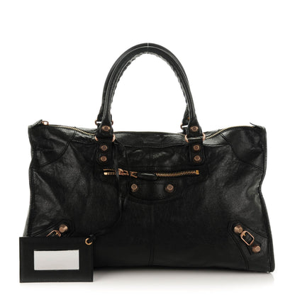 Balenciaga Agneau Giant 12 Rose Gold Hardware Work Black 1 of 7
