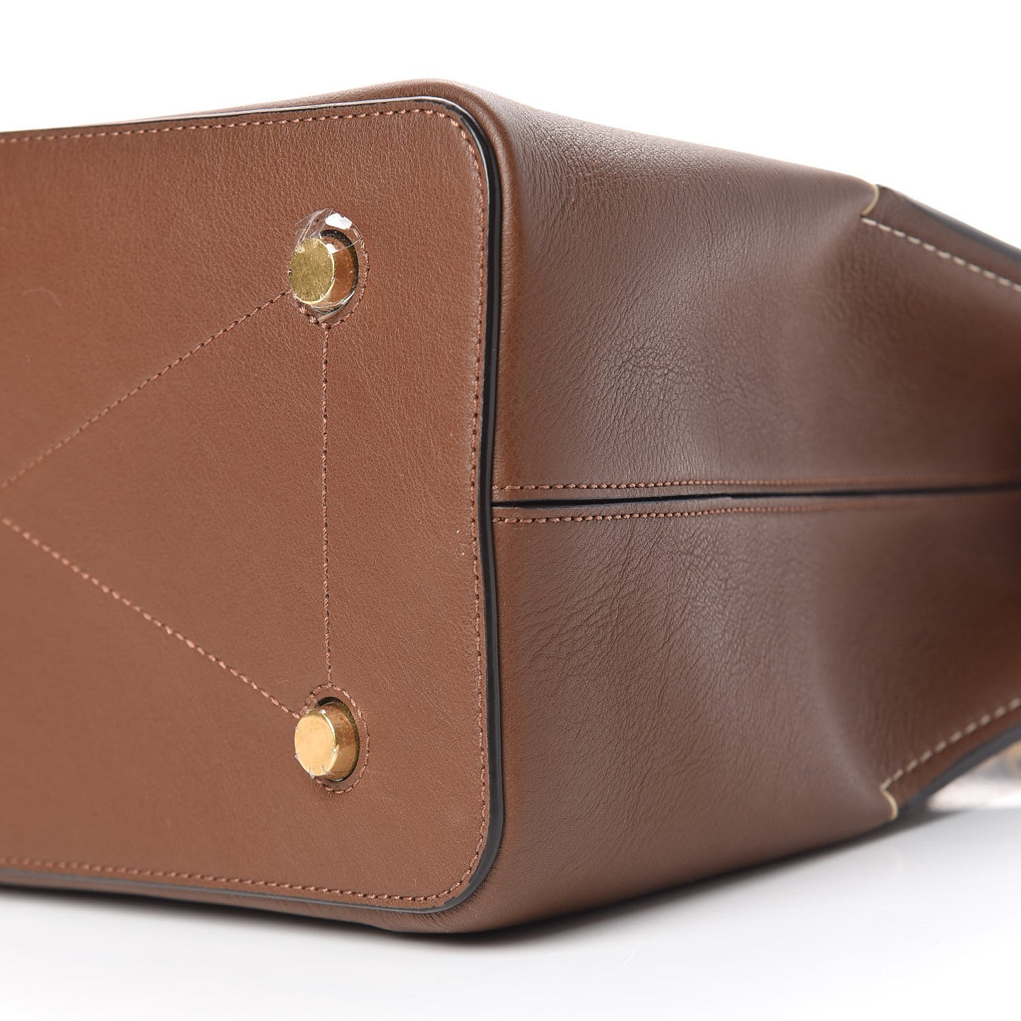 Silky Calfskin Large Seaton Tan