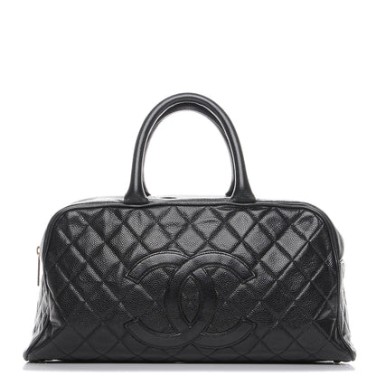 Chanel Caviar Quilted Large Bowler Black 1 of 12