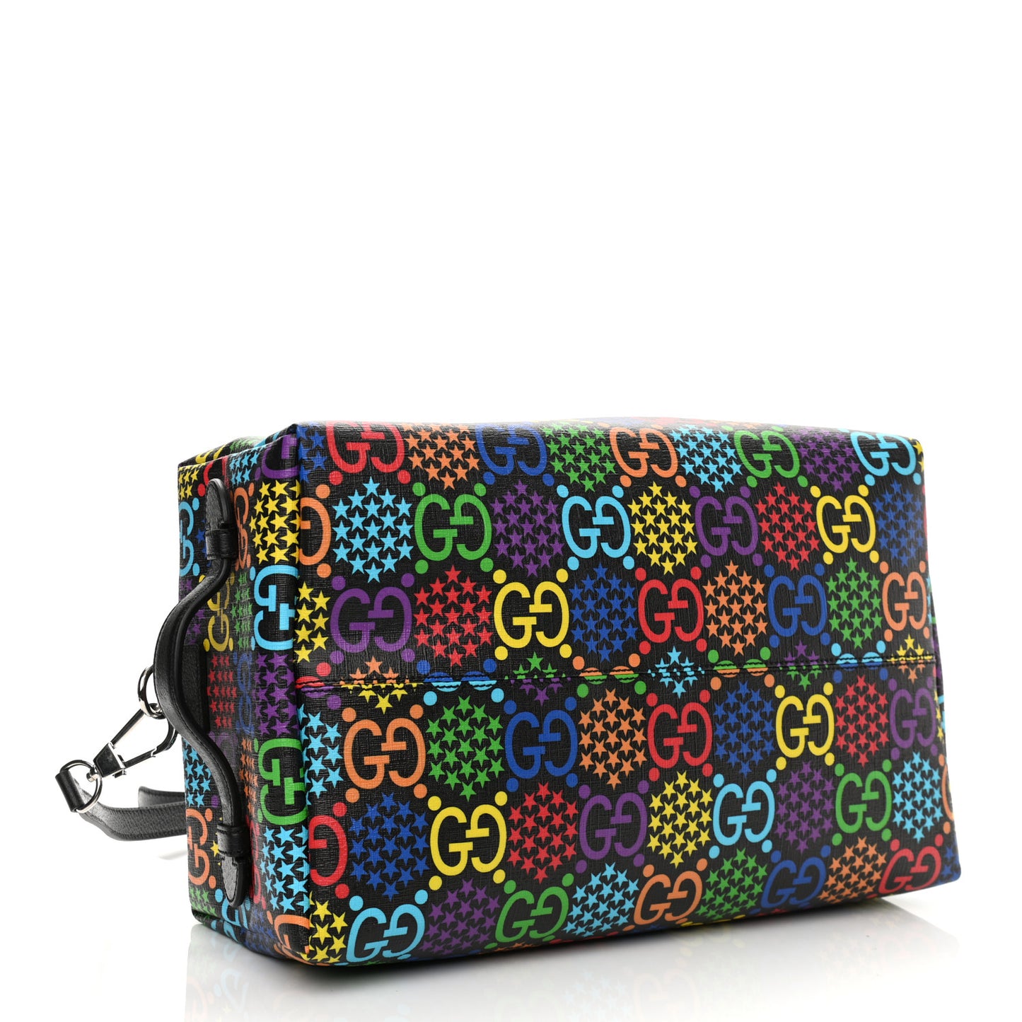 GG Supreme Monogram Psychedelic Duffle Backpack Black Multicolor