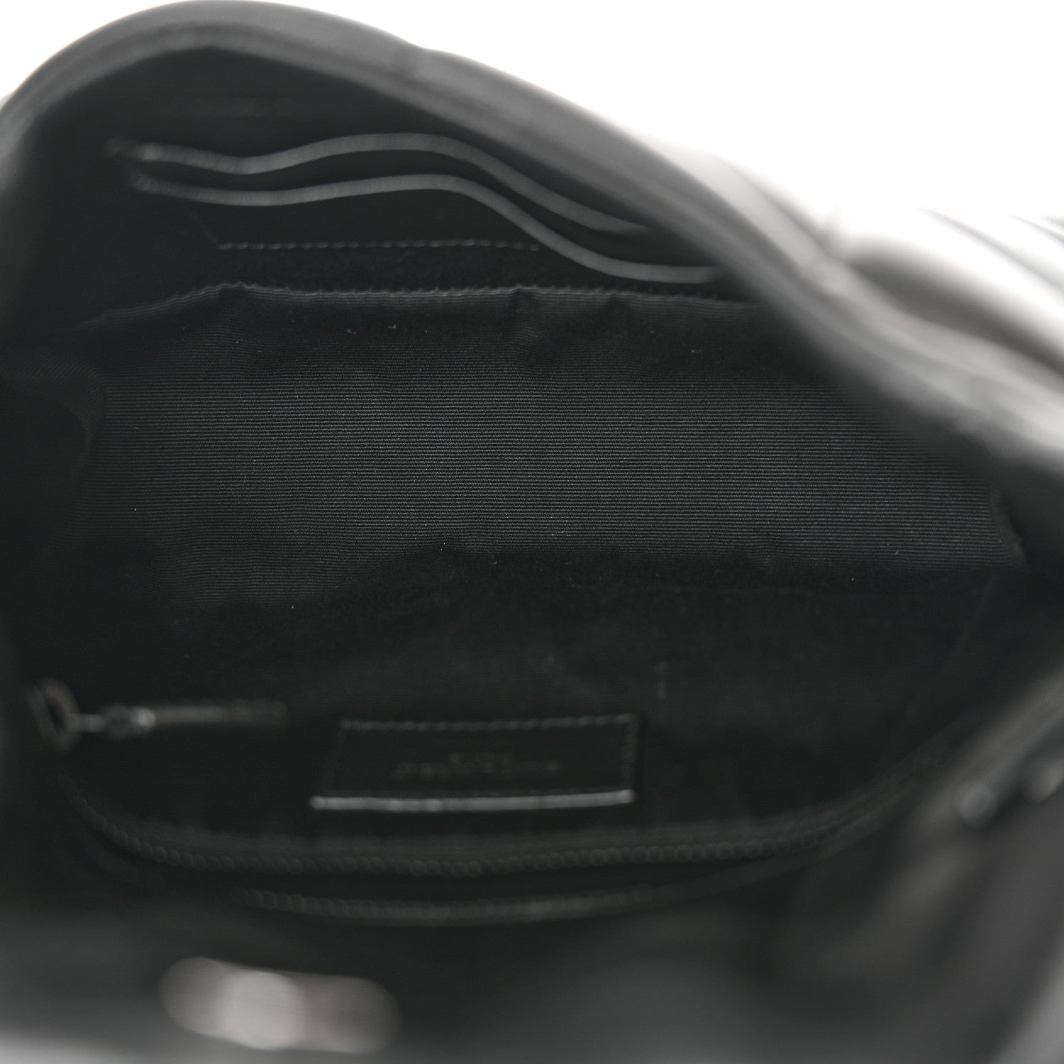 Saint Laurent Lambskin Quilted Toy Loulou Puffer Monogram Monochrome Chain Satchel Black 5 of 13