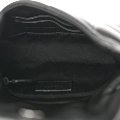 Saint Laurent Lambskin Quilted Toy Loulou Puffer Monogram Monochrome Chain Satchel Black 5 of 13