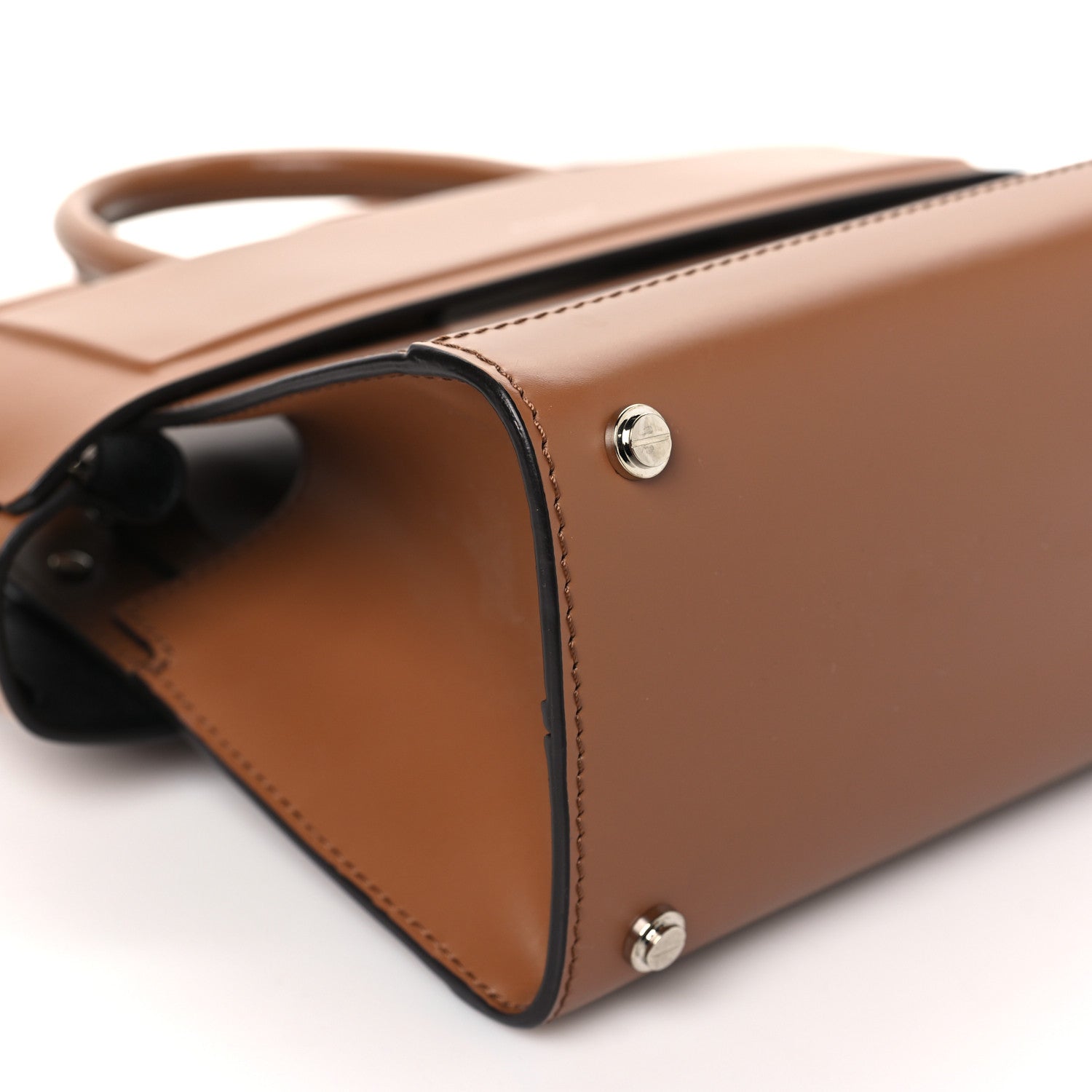 Givenchy Smooth Calfskin Mini Horizon Satchel Caramel 8 of 10