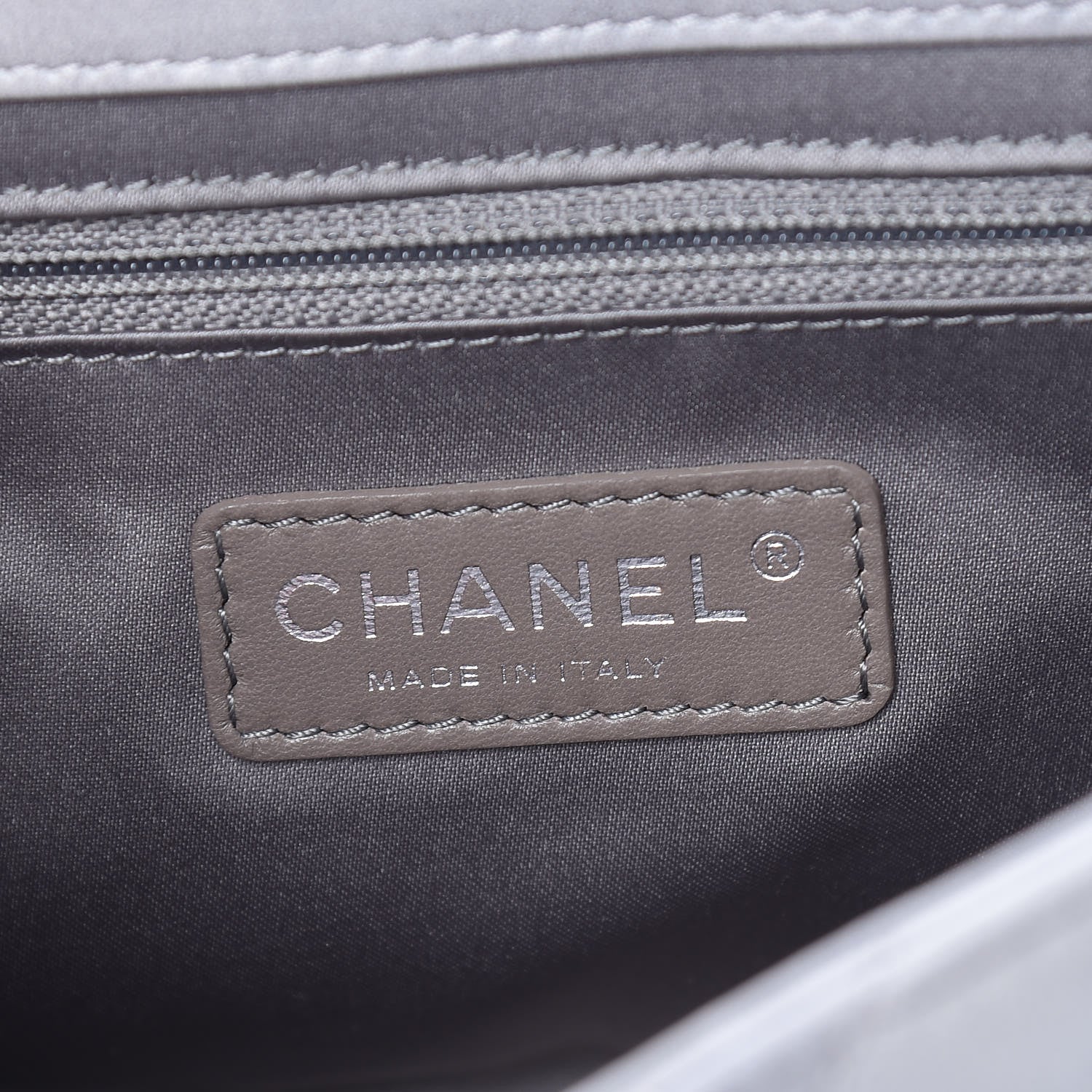 Chanel Rubber Quilted Lambskin Medium Coco Rain Flap Grey 8 of 14