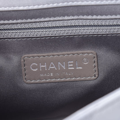 Chanel Rubber Quilted Lambskin Medium Coco Rain Flap Grey 8 of 14