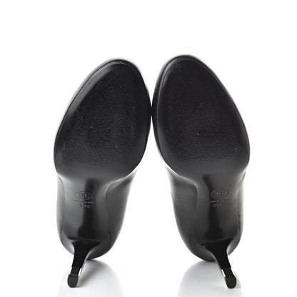 Chanel Lambskin CC Pumps 37 Black 8 of 16