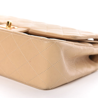 Chanel Lambskin Quilted Medium Double Flap Beige 12 of 15