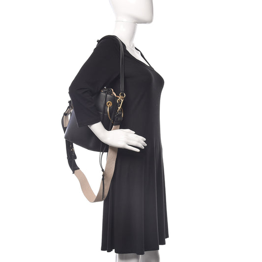 Smooth Calfskin Small Roy Bucket Bag Black