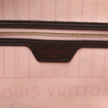 Louis Vuitton Damier Ebene Neo Neverfull MM Rose Ballerine 6 of 22