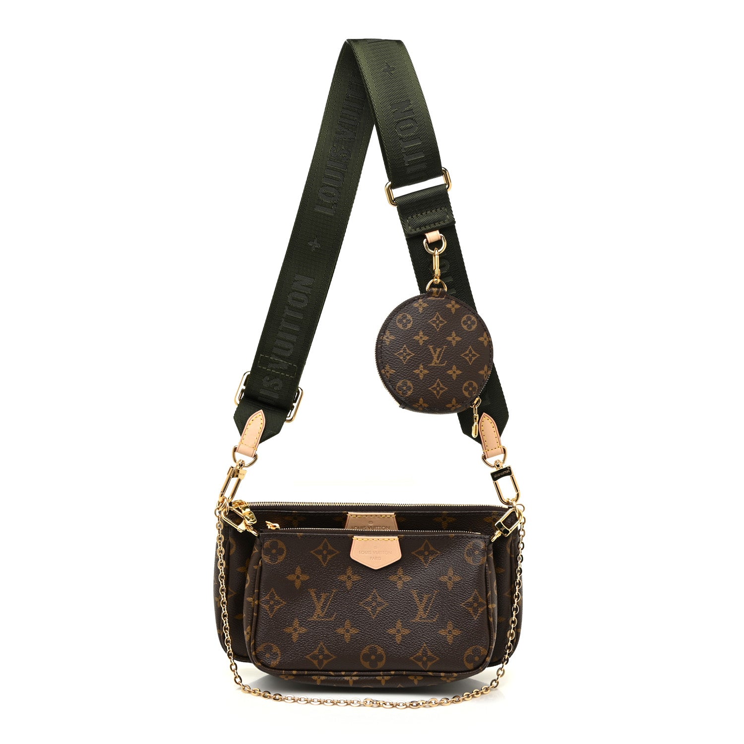 Louis Vuitton Monogram Multi Pochette Accessories Kaki 1 of 10