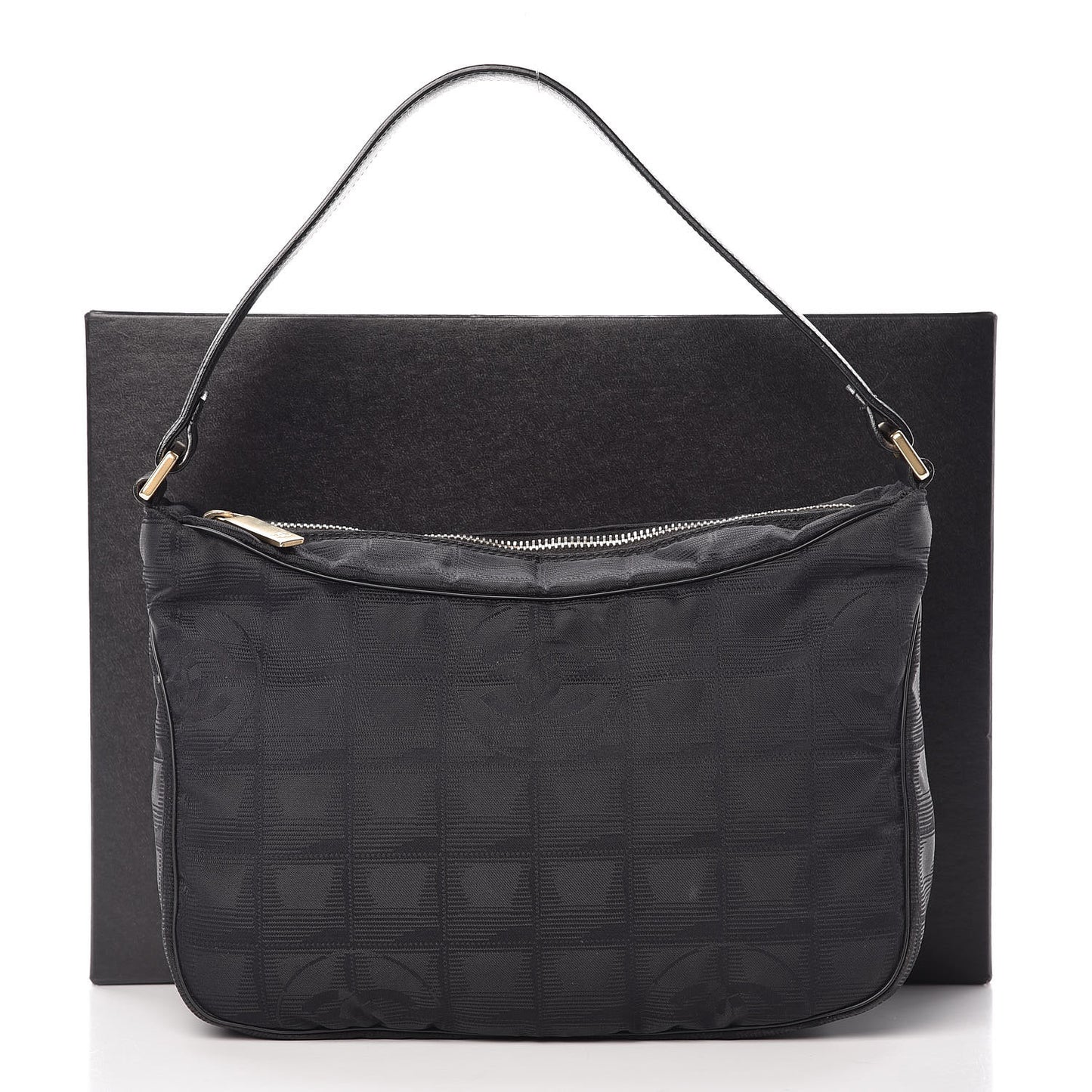 Nylon Travel Hobo Black