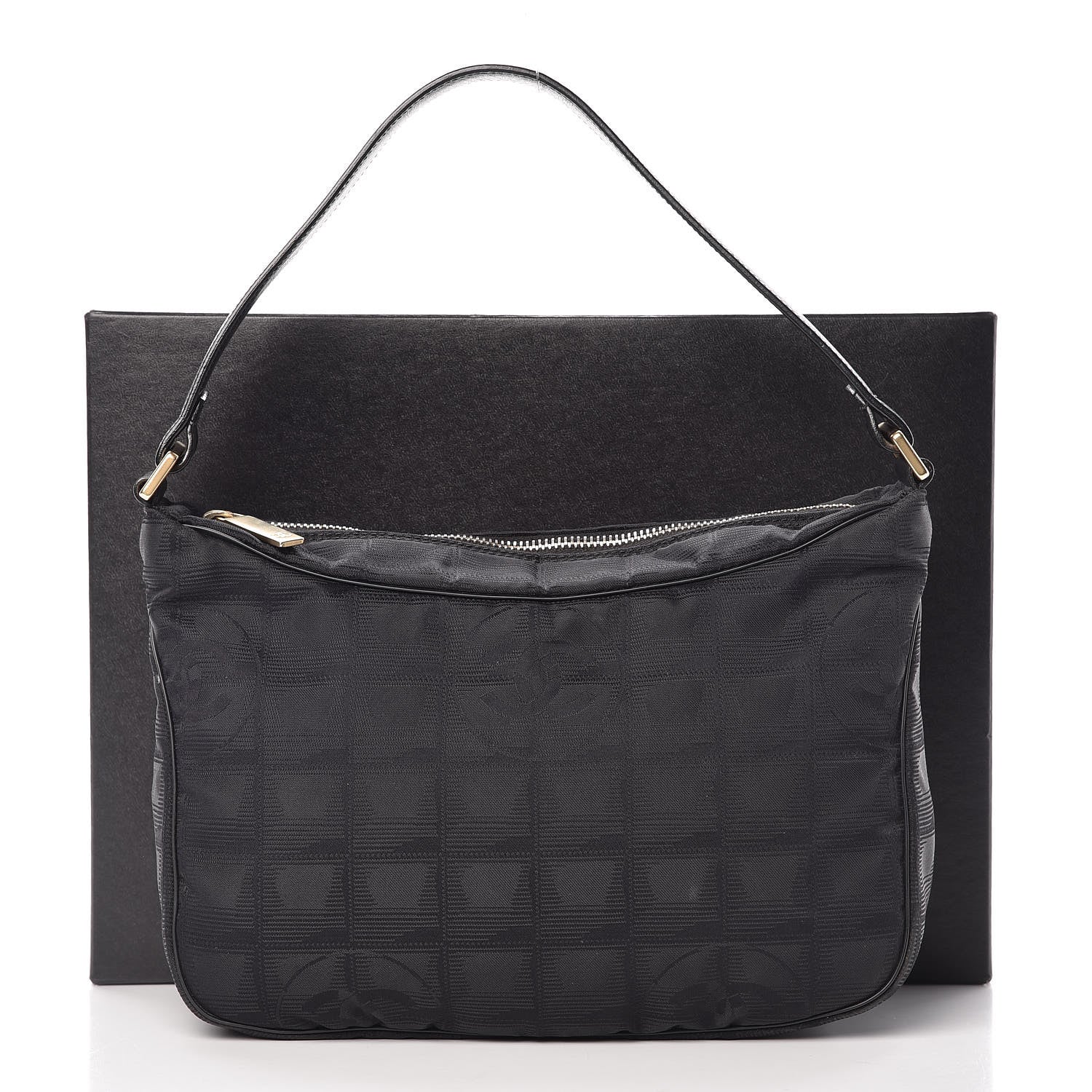 Chanel Nylon Travel Hobo Black 12 of 12
