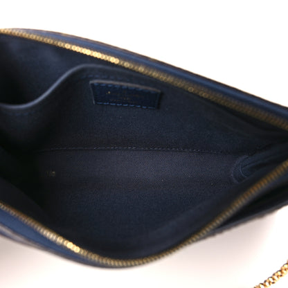 Louis Vuitton Monogram Pallas Clutch Blue Marine 5 of 8
