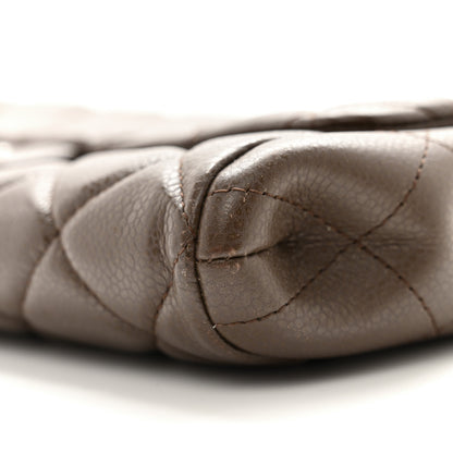 Chanel Caviar Quilted Clutch With Chain Flap Brown 10 of 14