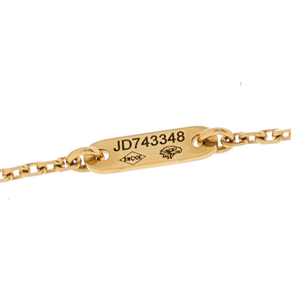 Van Cleef & Arpels 18K Yellow Gold Mother of Pearl Sweet Alhambra Pendant Necklace 5 of 6