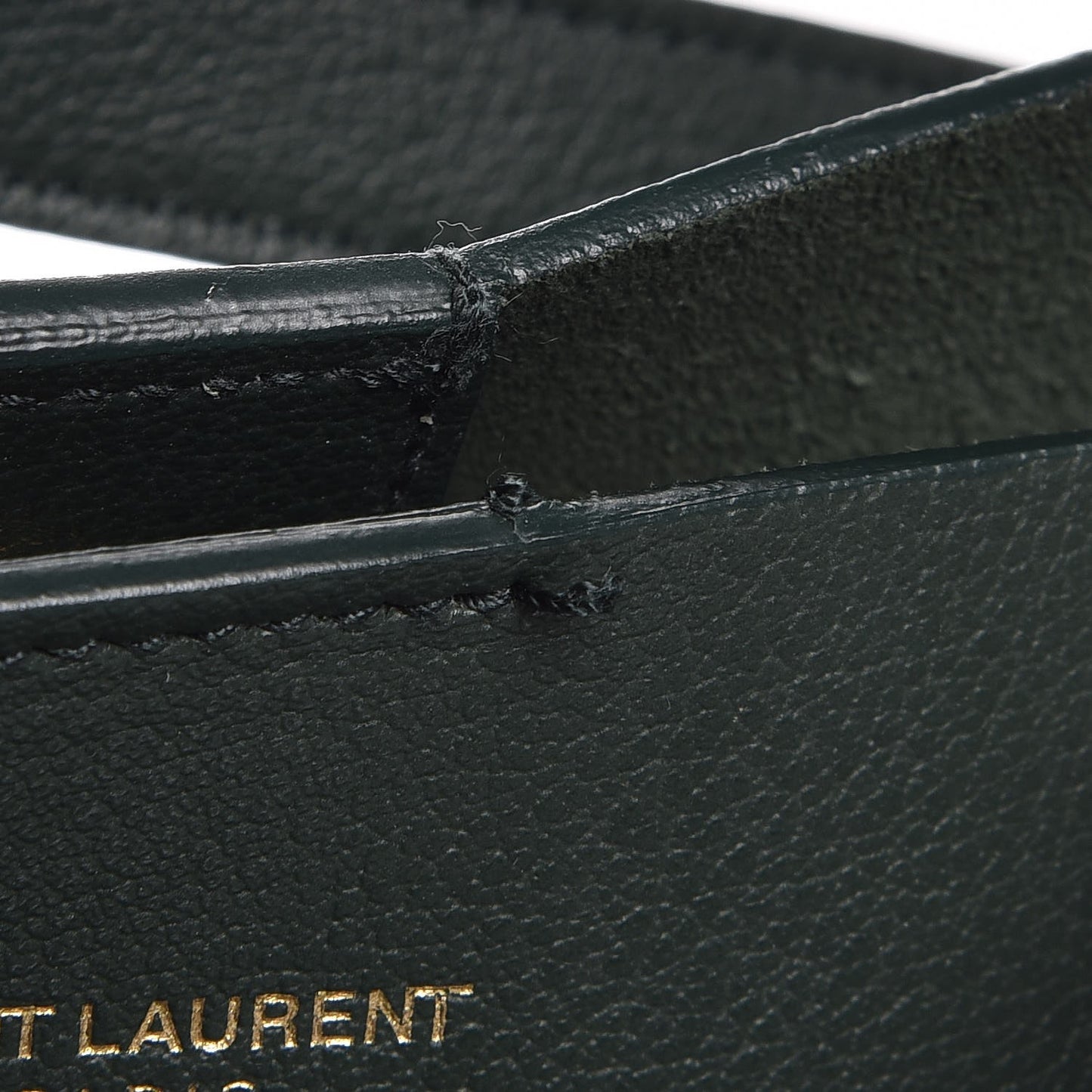 Calfskin Large Shopping Tote Dark Green