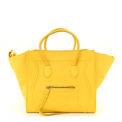 Celine Supple Calfskin Medium Phantom Luggage Sun Yellow 1 of 10