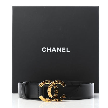 Chanel Calfskin Paris Button CC Belt 85 34 Black 8 of 8