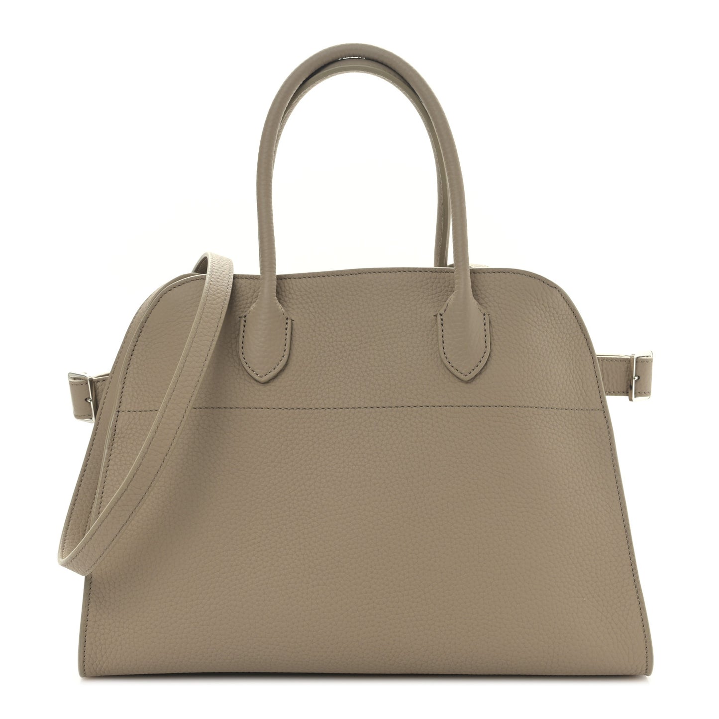 Matte Grained Calfskin Soft Margaux 12 Dark Taupe
