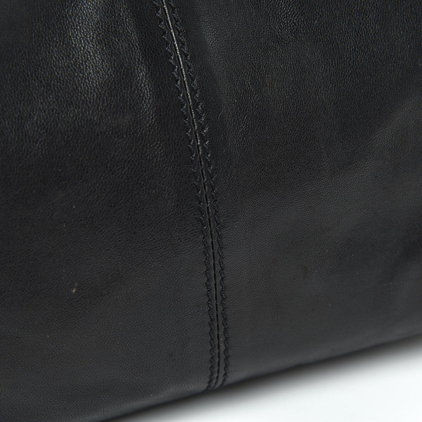 Glace Calfskin Shoulder Bag Black