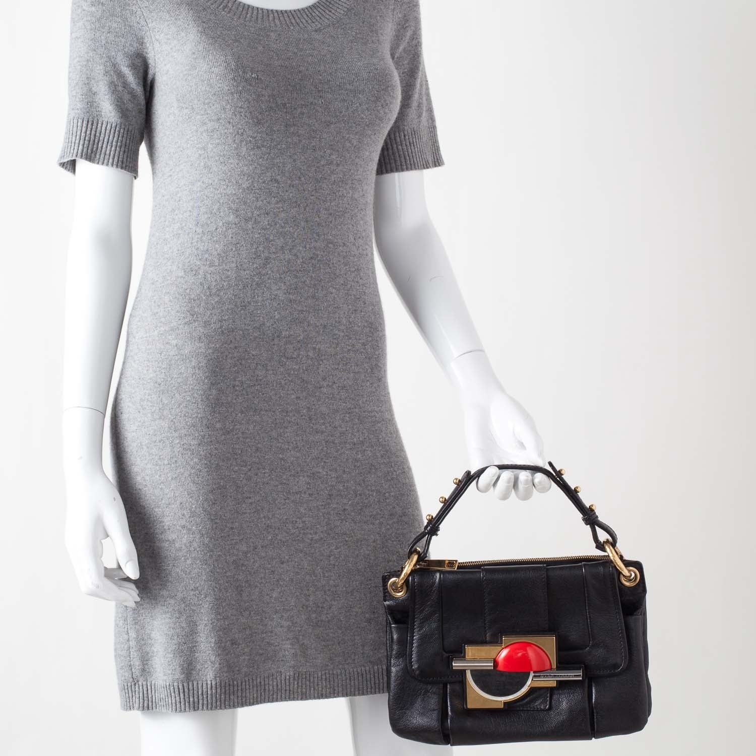 Marc Jacobs Leather Stones Paloma Bag Black 2 of 10