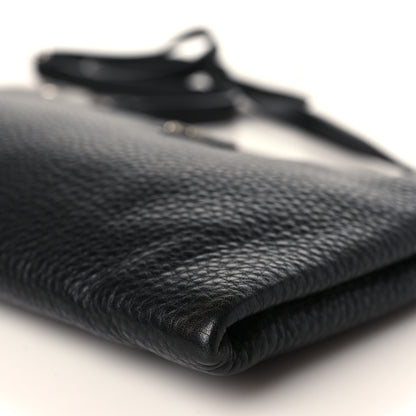Prada Vitello Daino Crossbody Bag Black 7 of 7
