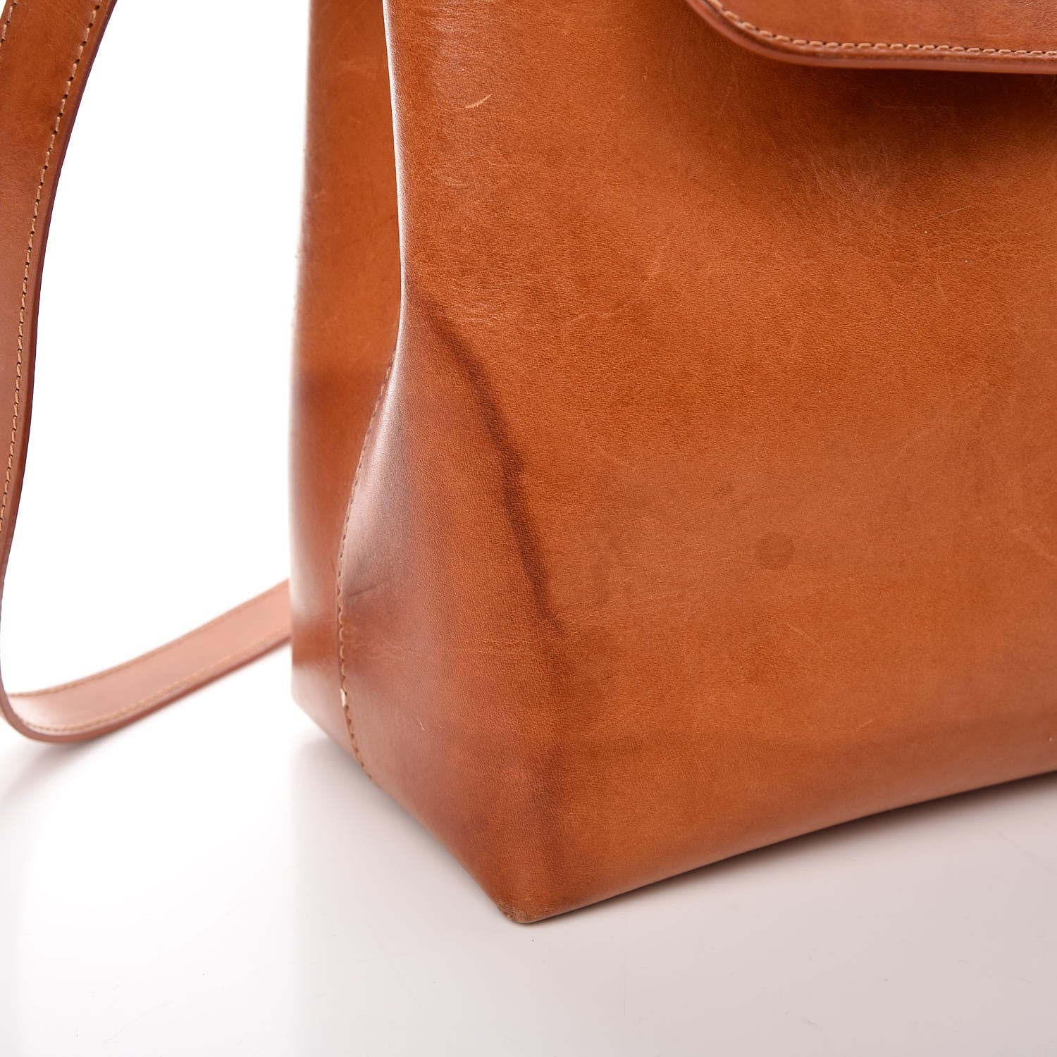 Mansur Gavriel Calfskin Lady Bag Cammello Azzurro 8 of 13