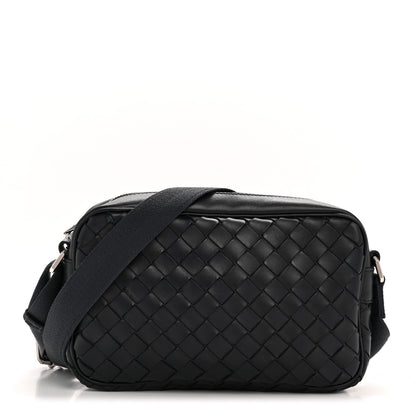 Bottega Veneta Calfskin Intrecciato Small Camera Bag Navy 1 of 12