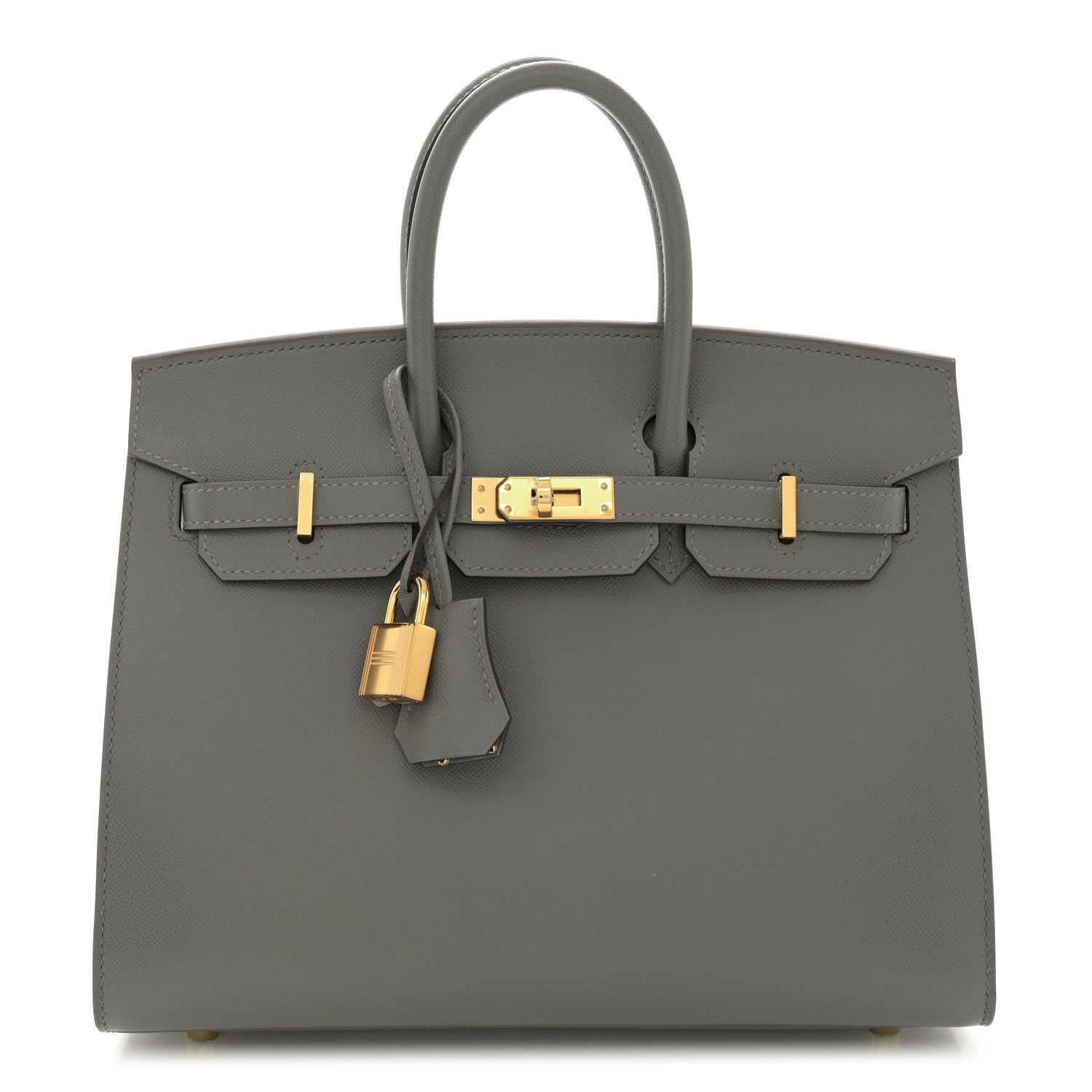 Hermes Madame Calfskin Birkin Sellier 25 Gris Meyer 1 of 11