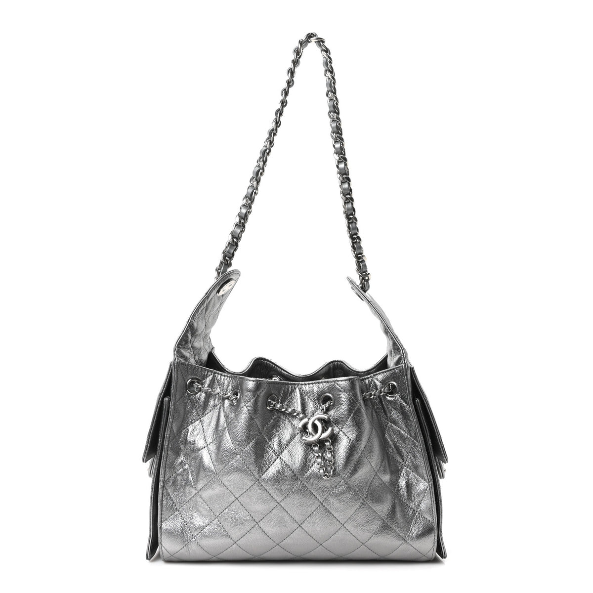 Chanel Metallic Caviar Quilted Small Chanel 25 Handbag Anthracite 1 of 11