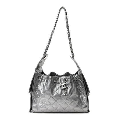Chanel Metallic Caviar Quilted Small Chanel 25 Handbag Anthracite 1 of 11