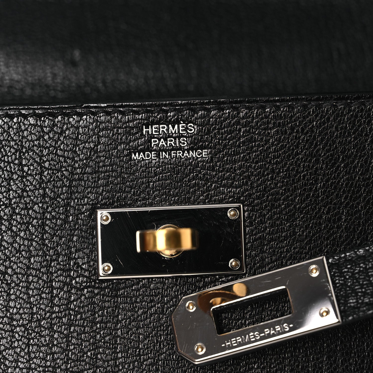 Hermes Chevre Chamkila Kelly Wallet To Go Black 5 of 11