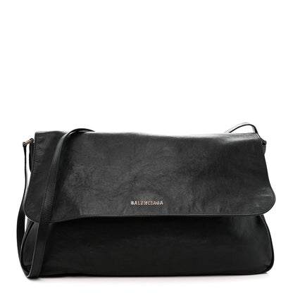 Balenciaga Agneau Large Grungy Messenger Black 1 of 12