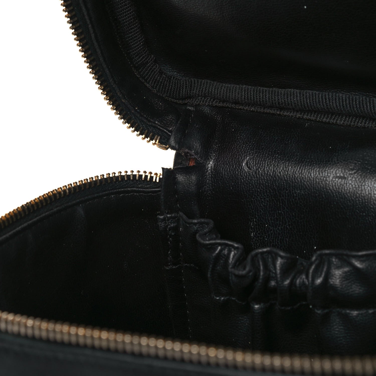 Chanel Calfskin Cosmetic Vanity Bag Black 12 of 19