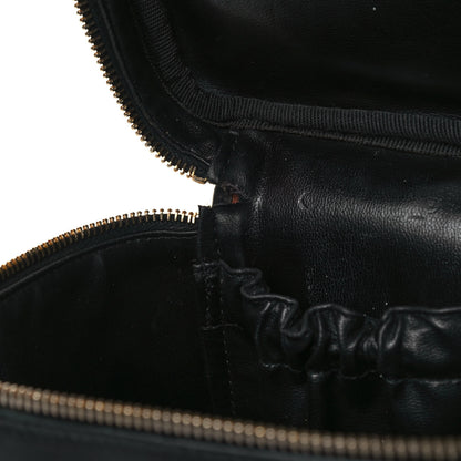 Chanel Calfskin Cosmetic Vanity Bag Black 12 of 19