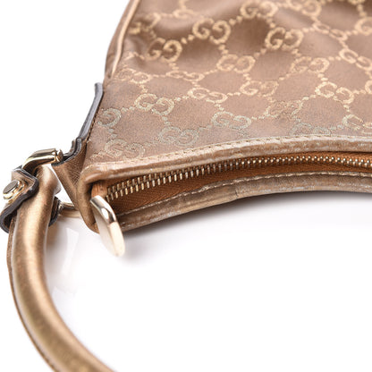 Gucci Satin Monogram Medium Abbey D Hobo Bronze 10 of 15